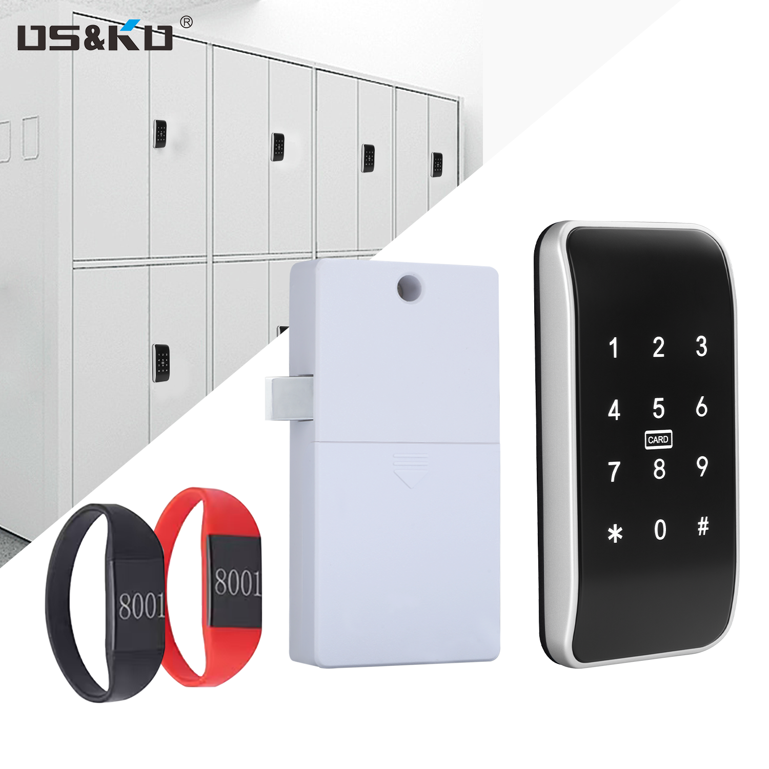 Умный замок для шкафа, Пароль Rfid, браслет, карта, открытый режим, разблокировка нескольких пользователей, для раздевалки в спортзале