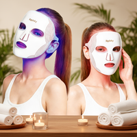 Masque de luminothérapie rouge professionnel REDSKY 630nm 830nm 415nm LED pour le soin du visage