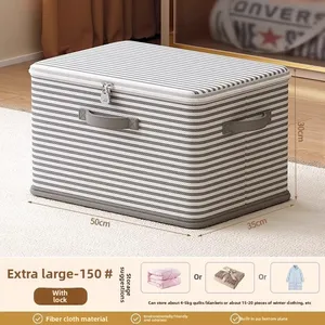 Caja <span class=keywords><strong>de</strong></span> Almacenamiento <span class=keywords><strong>de</strong></span> Tela con Asas <span class=keywords><strong>para</strong></span> Ropa, Mantas y Juguetes en el Armario - Product Image 5