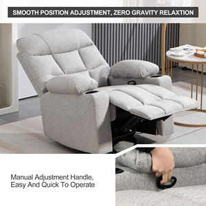 360° Drehbarer Übergroßer Schaukelstuhl Relaxsessel mit Massage- und Heizfunktion für das Wohnzimmer Sofa - Product Image 6
