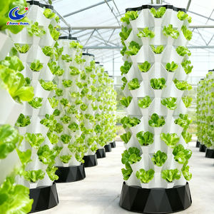 Gewächshaus-Hydroponik-System für Vertikales Gemüseanbau, Hydroponischer Anbauturm für Blattgemüse und Sprossen mit 80 Löchern - Product Image 6