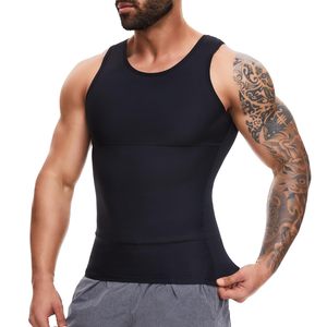 Da <span class=keywords><strong>uomo</strong></span> Shapewear Fitness corsetto attillato modellante elastico aderente <span class=keywords><strong>canottiera</strong></span> sportiva Slim Fit a compressione canottiere <span class=keywords><strong>uomo</strong></span> - Product Image 1