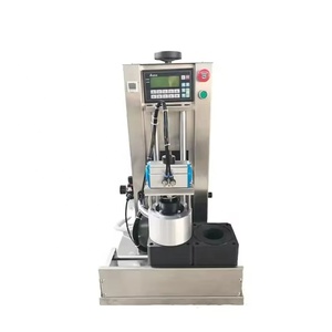 Halbautomatische Doppelstation-Vakuum-Verschließmaschine mit Pumpe für Glasgefäße und Flaschen, Drehverschluss-Versiegelungsgerät - Product Image 1