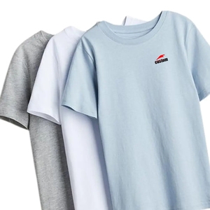 Paquete de 3 <span class=keywords><strong>Camisetas</strong></span> Lisas Premium Personalizadas, <span class=keywords><strong>Camisetas</strong></span> Básicas Unisex de Algodón Suave, Conjunto de Alta Calidad con Impresión de Logotipo Personalizado, Ropa Casual al por Mayor OEM - Product Image 5