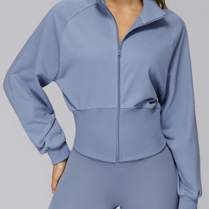 Ensemble de vêtements de sport à col montant zippé, ensemble de vêtements de sport d'entraînement ajusté - Product Image 4