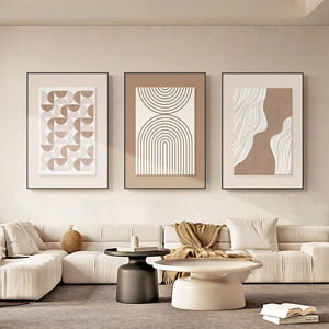 Peinture abstraite de luxe sur toile avec cadre flottant moderne pour la décoration de la chambre à coucher et du salon - Product Image 2