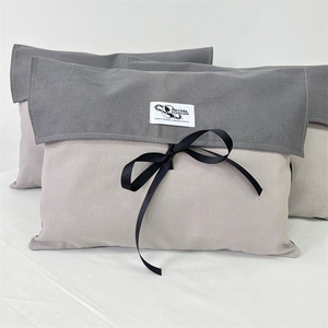 CH Custom Muslin Organic Cotton Dust Bag Ribbon Tie Fashion Contrast Color Envelope Pouch Elegant Dust Cover for <b>Storage</b> - Product Image 4
