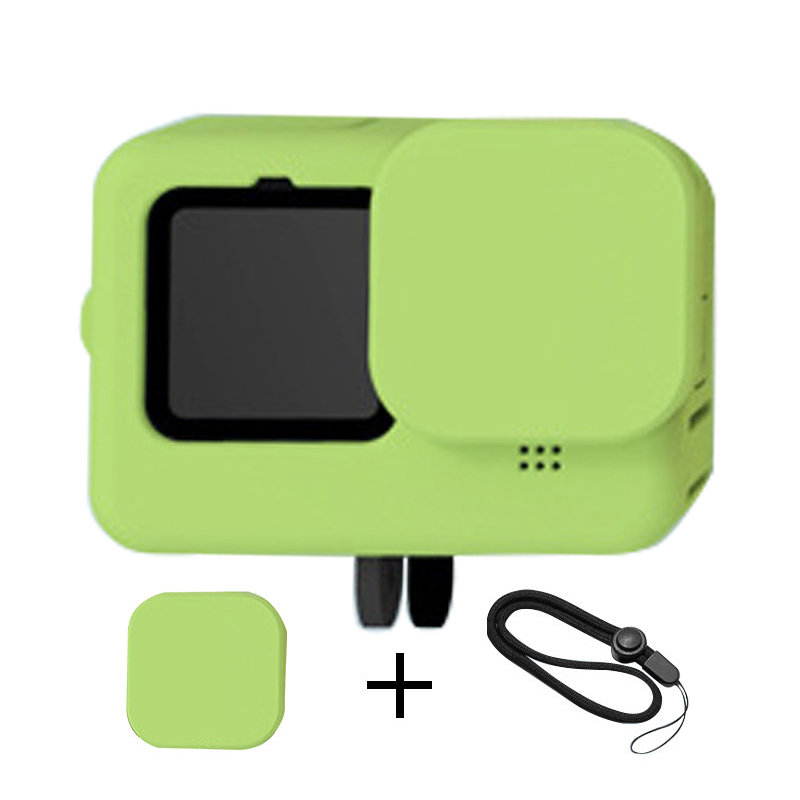 Wholesale Hongdak for Go Pro HERO 9 / 10 /11 /12 Silicone Protective Case Cover With Wrist Strap & Lens Cover