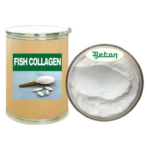 סין הסיטונאי חלאל טהור חומר גלם טבעי ים סלמון ים דגים קולגן פפטידים אבקת תוספת ליופי - Product Image 1