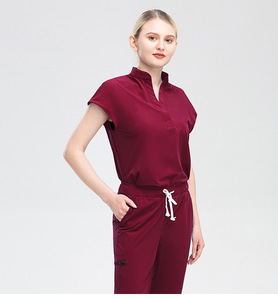 42015 Ready Made Womens Oversized <strong>Scrub</strong> <strong>Tops</strong> Nursing Uniforms Professional <strong>Scrub</strong> Suit - Product Image 5