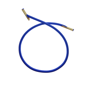 Cordon élastique à pointes métalliques noires de longueur et de largeur personnalisées avec des pointes métalliques pour l'emballage de cadeaux, extrémités de cordon élastique fixe avec pointes - Product Image 2