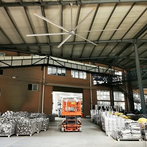 พัดลมเพดานแม่เหล็กถาวรขนาดใหญ่สำหรับอุตสาหกรรม 10 ฟุต 16 ฟุต 20 ฟุต 24 ฟุต ผู้ผลิตจากจีน - Product Image 2