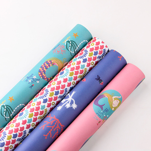 Christmas Birthday Coated Wrapping Paper for Kids Baby Shower Gift Roll 43x300cm Sheets 70x100cm <strong>Custom</strong> <strong>Giftwrap</strong> - Product Image 1