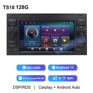 Autoradio Android 10.0 con Schermo Touch, Navigazione GPS, Stereo Multimediale, Video, Radio e Carplay per <span class=keywords><strong>Ford</strong></span> <span class=keywords><strong>Focus</strong></span> 2008-2012, Garanzia 1 <span class=keywords><strong>Anno</strong></span> - Product Image 2