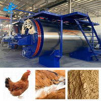 Ligne de production automatique de farine de poulet Machines de traitement des aliments pour animaux