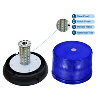 Neues orange farbenes LED-Leuchtfeuer 24-LED-Notblitzlicht-Kit mit Magnet fuß für Fahrzeuge und LKWs