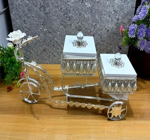 Caja para Frutos Secos de Plata Alemana, Diseño Moderno y Lujoso para Decoración Interior del Hogar, Adorno Colgante - Product Image 1