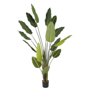 Plante artificielle de 240 cm, oiseau de <span class=keywords><strong>paradis</strong></span> artificiel en pot, plante verte pour la décoration intérieure de la maison et du bureau - Product Image 1