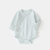 Traje de Bebé Personalizado Popular, Minimalista, de Manga Larga, para Gatear, de Algodón Puro, Tipo Triángulo