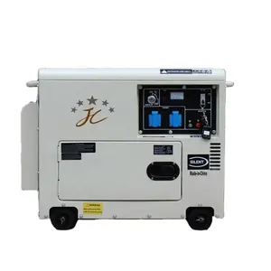 Aizhou-generador de energía diésel de alta calidad, arranque manual portátil de 5kw 6KVA, 3 fases de 220V