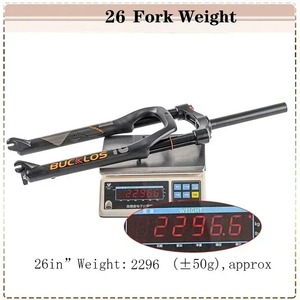 Bucklos Mountainbike Fiets Vet Vork 26*4.0 Air Suspension Vork Rechte Pijp <span class=keywords><strong>120</strong></span> Manual Lock Sneeuw Vork - Product Image 5