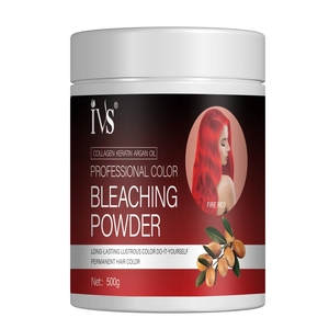 Polvo de <span class=keywords><strong>color</strong></span> de queratina IVS para el cabello 500g Polvo blanqueador de <span class=keywords><strong>color</strong></span> verde Pavo Real - Product Image 2