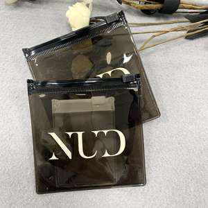 Custom Printed Plastic Black Color Zip Lock <b>Bags</b> Pvc <b>Clear</b> Frosted - Product Image 2