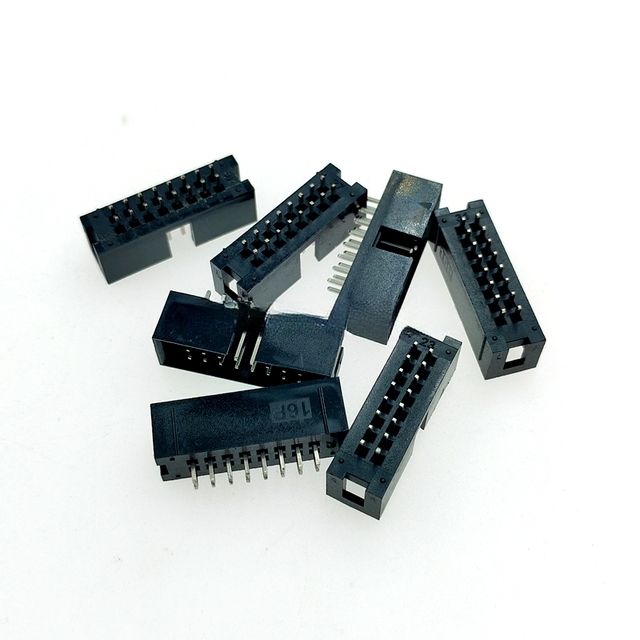 10PCS IDC/JTAG 2.54MM DC3 Male Pin PCB Header Connector 2*3/4/5/6/7/8/26/40P Straight Socket header