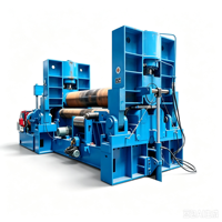 Machine à cintrer les tôles CNC automatique à 3 rouleaux série W11 avec moteur de formage des extrémités 50 mm 3500 mm pour acier inoxydable