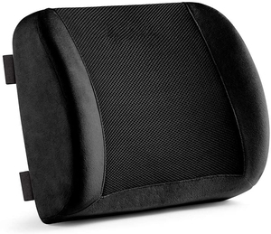 Oreiller de soutien <span class=keywords><strong>lombaire</strong></span> en mousse à mémoire de forme avec housse en velours ou en maille, sangle centrale étendue, <span class=keywords><strong>coussin</strong></span> de dos réglable - Product Image 2