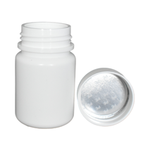 Bouteille en plastique HDPE de 50ML pour emballage pharmaceutique de pilule de comprimé de capsule de médecine solide orale avec la fabrication de bouchon à vis