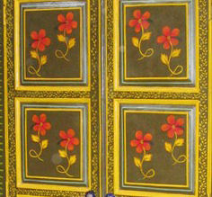 Indio de madera pintado almirah diseños cama armario - Product Image 3