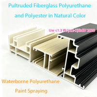 Proveedor de Ventanas de PU, Perfil Extruido de Fibra de Vidrio FRP de Alta Resistencia, Perfil GRP Aislado Térmicamente para Estructuras de Soporte Industriales