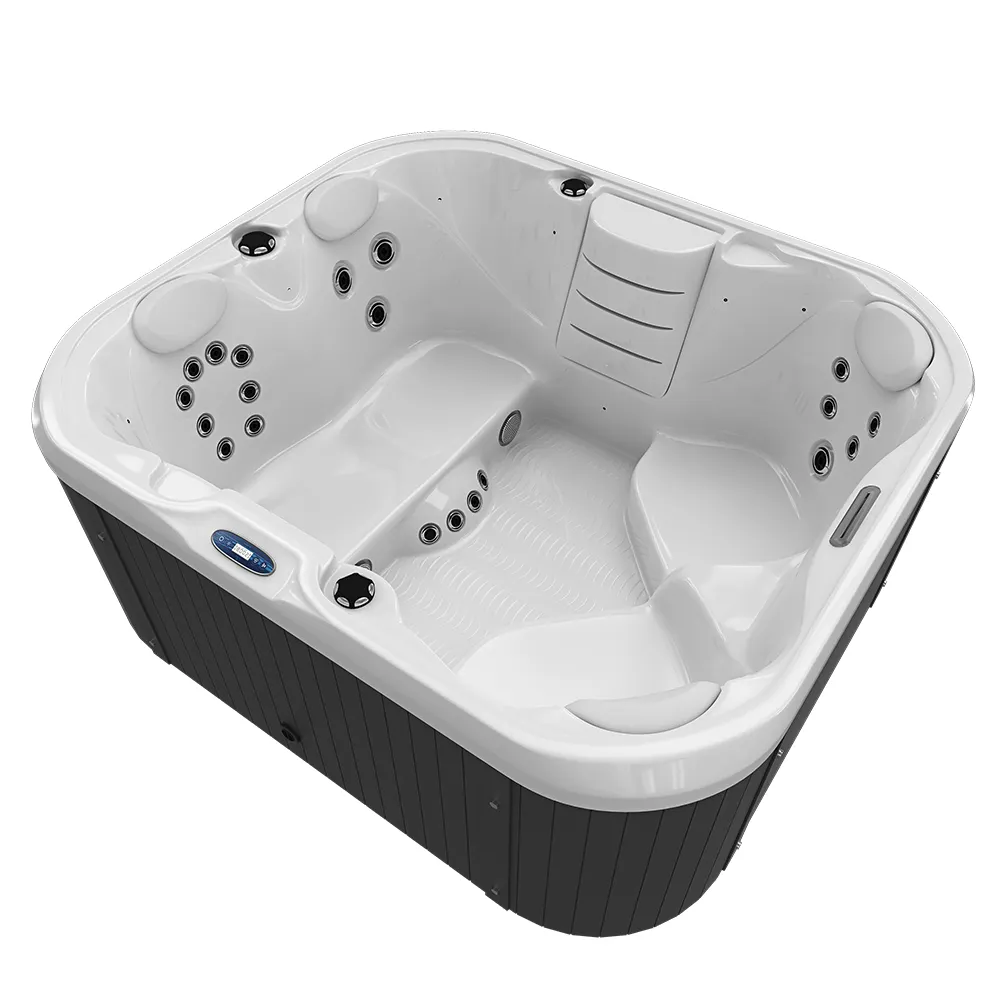 Relax in stock cheap price big size garden luxury hot tub spa bath outdoor whirlpool hot tub for 4 person