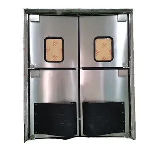 مطبخ مطعم صناعي متوفر بمخزون أبواب عالية التأثير ثقيلة مع مصدات من الفولاذ المقاوم للصدأ