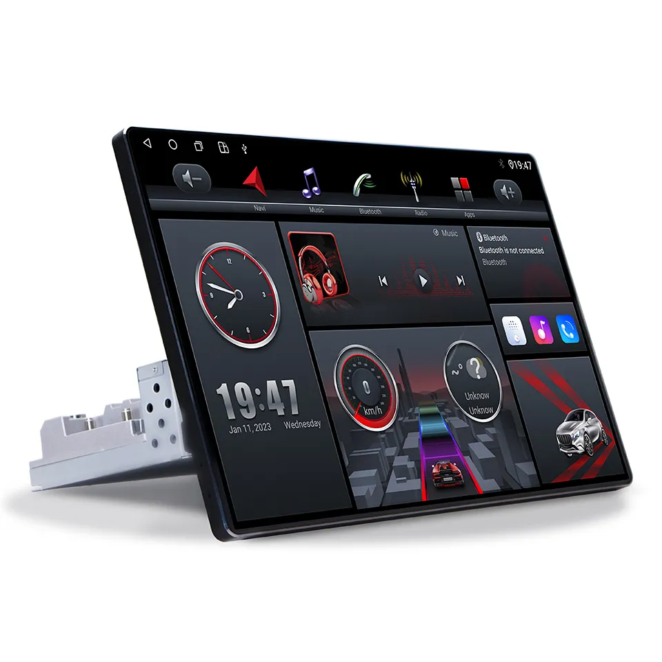 1din Android System 13Inch 2+32 GB Mp5 player 1920*1200 HD IPS android audio player rotation car radio
