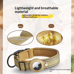 Collier pour <span class=keywords><strong>chien</strong></span> et chat réglable en nylon réfléchissant de haute qualité avec bande pour AirTag et <span class=keywords><strong>GPS</strong></span> - Product Image 2