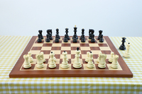 Vente directe en usine, 9.7cm, matériau ABS, style zèbre, ensemble de 34 pièces d'échecs triples pondérées