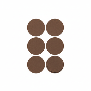BROWN 55mm Self Adhesive Nonwoven Felt Round Furniture Feet <b>Pads</b> - Product Image 2