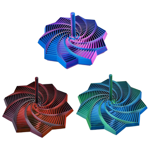 Décoration de bureau en gros : Étoile sensorielle 3D imprimée, spirale rotative avec poignée pour soulager le stress - Product Image 1