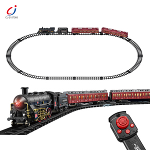 รถไฟของเล่นเฉิงจี้ พร้อมควันจริง ไฟอัจฉริยะ ดนตรี รางรถไฟ DIY รางยาว รถไฟโลหะผสมสำหรับเล่นในร่ม พร้อมควัน - Product Image 1