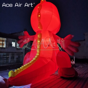 Il dinosauro decorativo gonfiabile di attività all'aperto ha condotto il modello del drago del fumetto leggero per il <span class=keywords><strong>Club</strong></span> o il museo giganti - Product Image 2