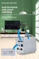 Système de production d'énergie hybride éolien-solaire 800W avec contrôleur PWM, hors réseau, pour maison et extérieur, stockage d'énergie, personnalisable, vente en gros