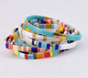 Pulsera <span class=keywords><strong>de</strong></span> cuentas <span class=keywords><strong>de</strong></span> tila plana Bohemia <span class=keywords><strong>miyuki</strong></span>, joyería colorida hecha a mano, <span class=keywords><strong>venta</strong></span> <span class=keywords><strong>al</strong></span> <span class=keywords><strong>por</strong></span> <span class=keywords><strong>mayor</strong></span> - Product Image 2