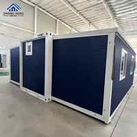 Maison mobile préfabriquée de luxe prête à être expédiée, 20 pieds, 40 pieds, double aile, 2, 3 ou 4 chambres, avec cuisine et salle de bain, maison conteneur extensible