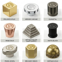 Fabricant de bouchons de parfum en Zamac OEM/ODM – Couvercle métallique géométrique lourd sur mesure avec logo personnalisé en relief pour parfums de niche de luxe