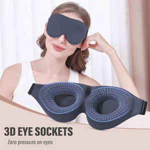 Full Shading Sleep <b>Eye</b> <b>Mask</b> for Material Memory Foam Adjustable Textured Hollow Zero Pressure <b>Eyes</b> Long Eyelashes Friendly - Product Image 3
