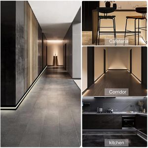 Custom-designed Integrated Aluminum Alloy LED Ambient Lighting <strong>Baseboards</strong> Provide Ambient Lighting Protect Wall Bases <strong>Cover</strong> Gaps - Product Image 2