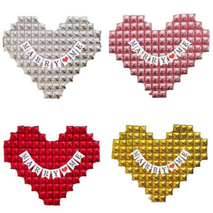 54 "ハート型フォイルバルーンクリスマス新年バレンタインデー誕生日結婚式の婚約パーティーメリーミーバルーンデコレーション - Product Image 2