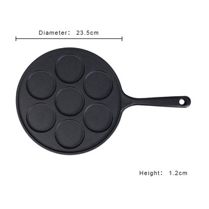 Poêle à crêpes 7 trous plats Poêle à blinis <span class=keywords><strong>Mini</strong></span> poêle antiadhésive Crêpière - Product Image 3